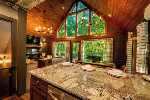 Granite bar with beautiful views!