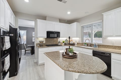 Indoors, Kitchen, Microwave, Oven, Refrigerator