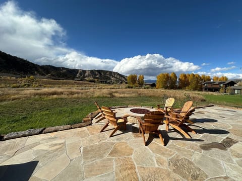 Fire pit with spectacular views