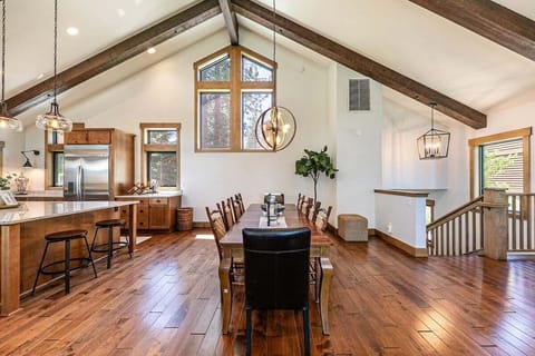 Open Dining and Kitchen