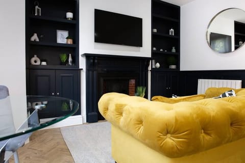 Living area beautifully decorated.