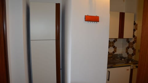 Fridge, stovetop, cookware/dishes/utensils