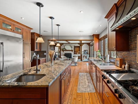 Gourmet Essentials: Experience the joy of cooking with our well-stocked kitchen, complete with high-quality cookware and utensils.