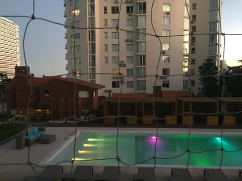 A heated pool