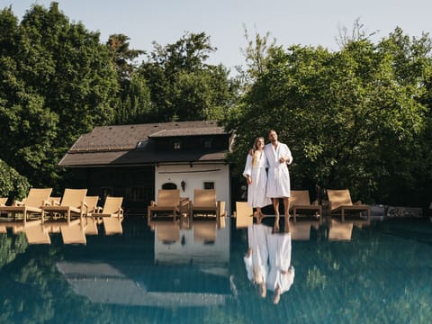 Indoor pool, a heated pool