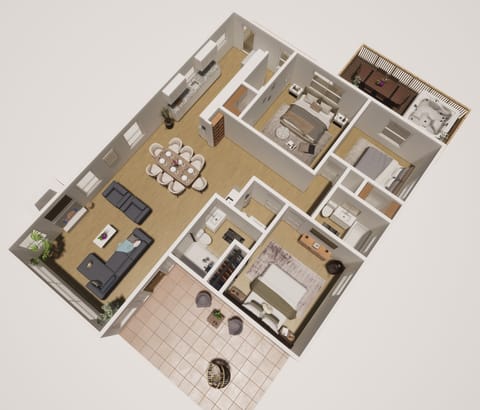 Upstairs floor plan