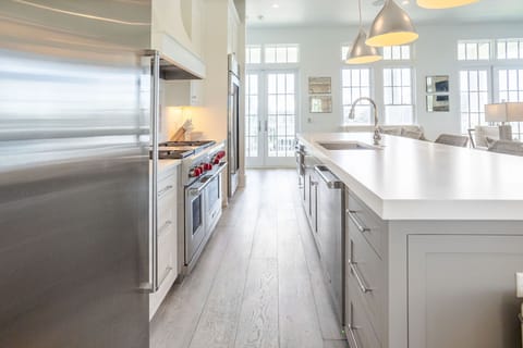 Gourmet kitchen is perfect for cooking meals or bringing in a private chef!