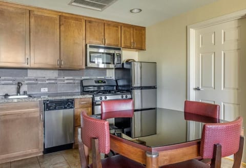 Share easy meals together at the convenient dining table.