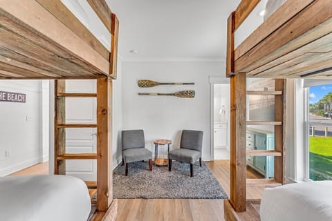 Bunk Room with 2 Full over Full Custom Bunks 1st Floor