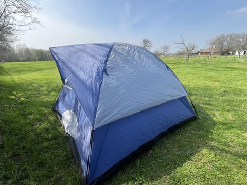 Large Campsite with 6-Person Tent on Waco Mini-Farm F2 Campground/ 
RV Resort in Waco