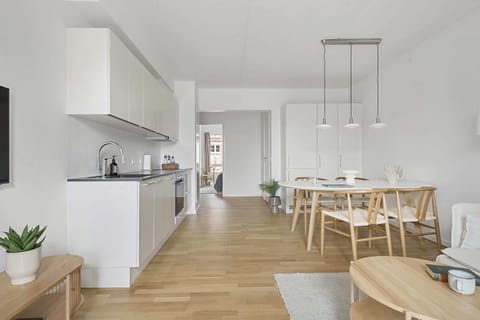 Kitchen and living area