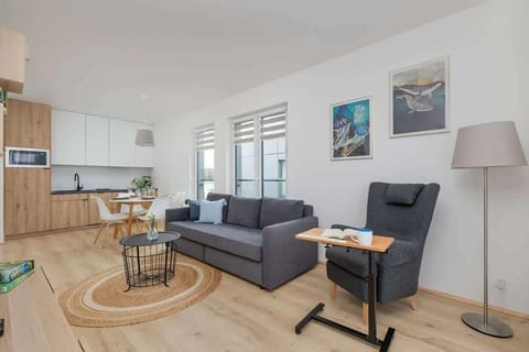 Living room with a television