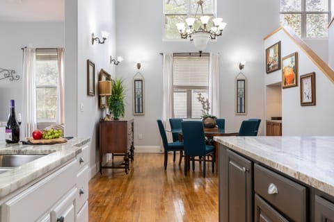 Second dining area located next to the kitchen.