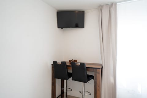 TV and a seating area