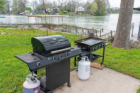 Outdoor grill perfect for family cookouts.