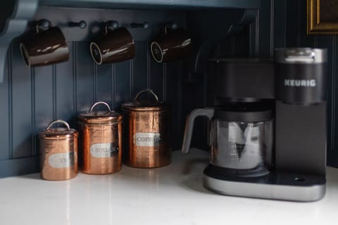 Coffee is convenient anytime with a dual single and 12 cup coffee maker.