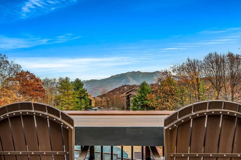 Beautiful view of Mt.LeConte to enjoy at your large deck.