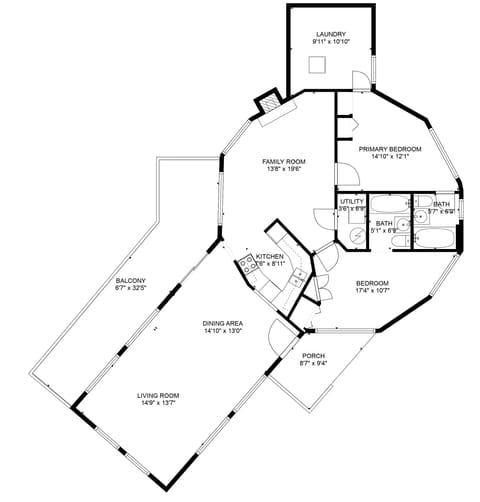 Floor Plan: Cornerstone Cabin at Springdale