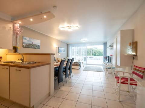 Furniture, Cabinetry, Building, Chair, Table, Houseplant, Flooring, Floor, Kitchen, Living Room