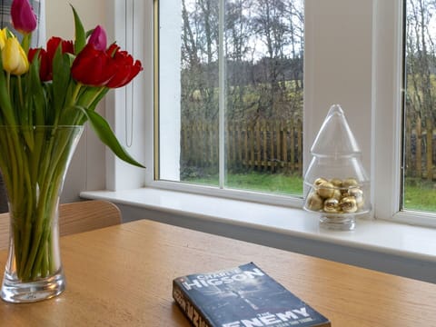 Plant, Table, Flower, Window, Wood, Interior Design, Rectangle, Petal, Vase, Living Room