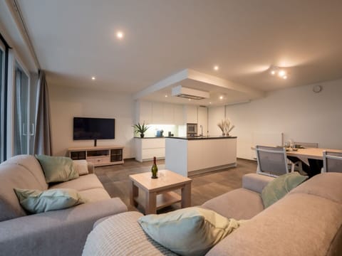 Furniture, Table, Couch, Comfort, Houseplant, Living Room, Interior Design, Television, Floor, Studio Couch