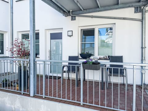 Building, Window, Property, Fence, Flowerpot, Interior Design, Architecture, Wood, Porch, Table