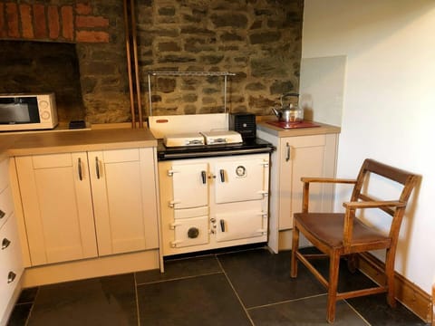 Range cooker in kitchen