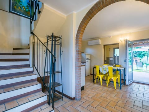 Property, Furniture, Blue, Azure, Table, Chair, Interior Design, Wood, Stairs