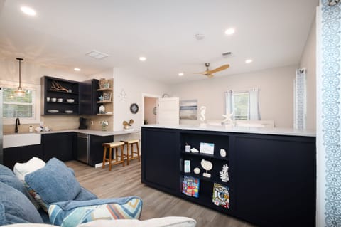 A view from the living area. Cards/Games are ready for you.