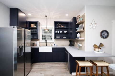 Full size kitchen ready for any meal you’d like to prepare. Stocked with coffee and all the basic cooking needs.