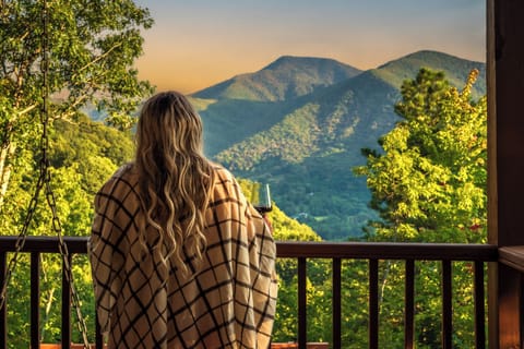 Wine in hand, mountain view in sight — pure bliss