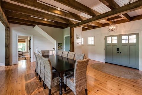 Inside the front Entry Foyer is the Dining Area with seating for 10...