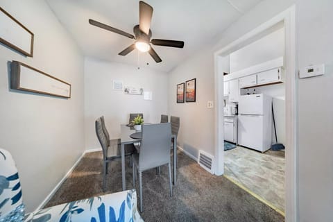 Dine in cool, simple elegance.