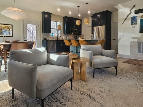 Living Room into Kitchen