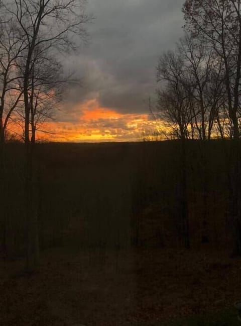 Sunset is a great time to relax with a glass of wine.