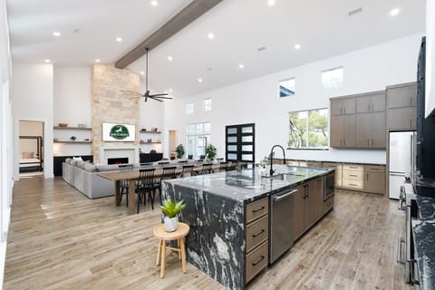 Cozy evenings by the fire with our oversized sectional – the perfect spot to unwind