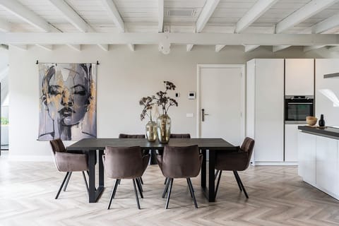 A bright, airy space with modern touches and room to spread out – your home away from home.