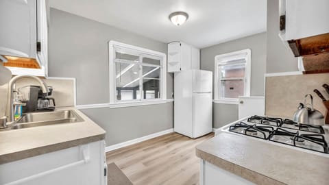 Ready to make dinner when you stay with us! Our kitchen is stocked, the appliances are prepped, and the space is yours to create a delicious meal. Whether it’s a casual dish or something special, we’ve got you covered!