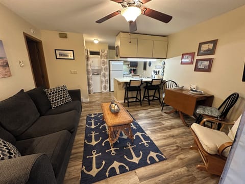 Main living space with air conditioning, WiFi and firestick for TV