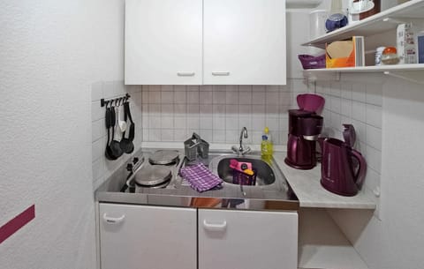 Fridge, stovetop, cookware/dishes/utensils