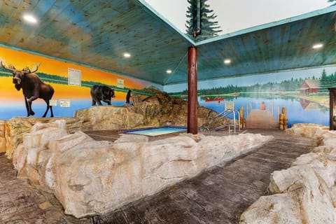 Indoor pool, a heated pool