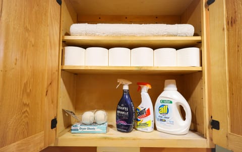 Stocked laundry for your convenience