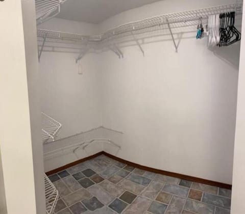 downstairs master bedroom walk-in closet