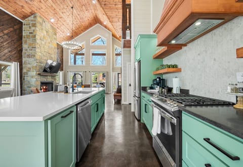 Whether you're brewing morning coffee or preparing a family feast, this kitchen is the heart of your home-away-from-home.
