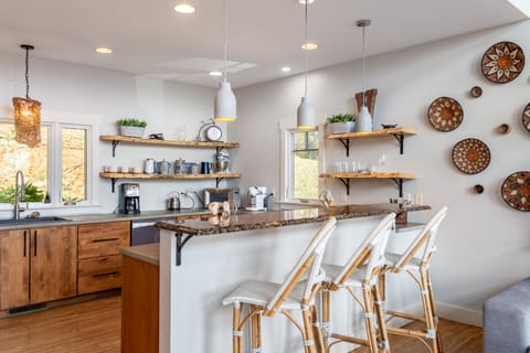 Modern kitchen with wooden touch.