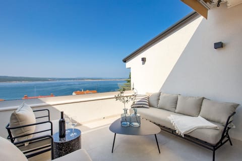 terrace with sea view