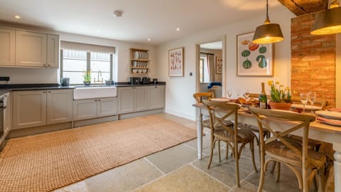 The Old Tractor Shed's kitchen/dining area is expansive