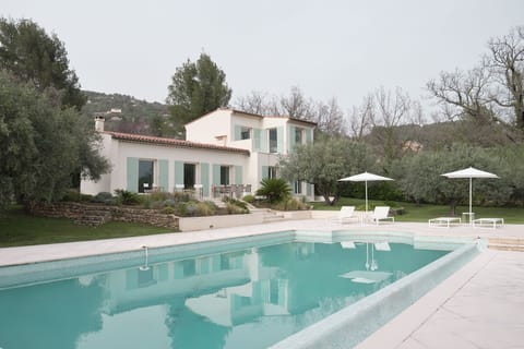 View of the villa from the pool area