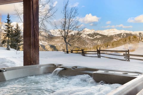 Winter or Summer - the Singletree hot tub has the best views