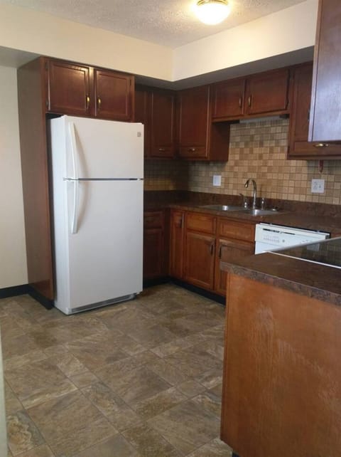 Fridge, oven, stovetop, coffee/tea maker